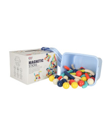 Magnetic blocks for small children 64el. box