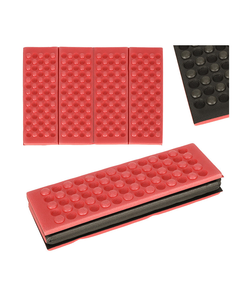 Folding foam mat for seating tourist red