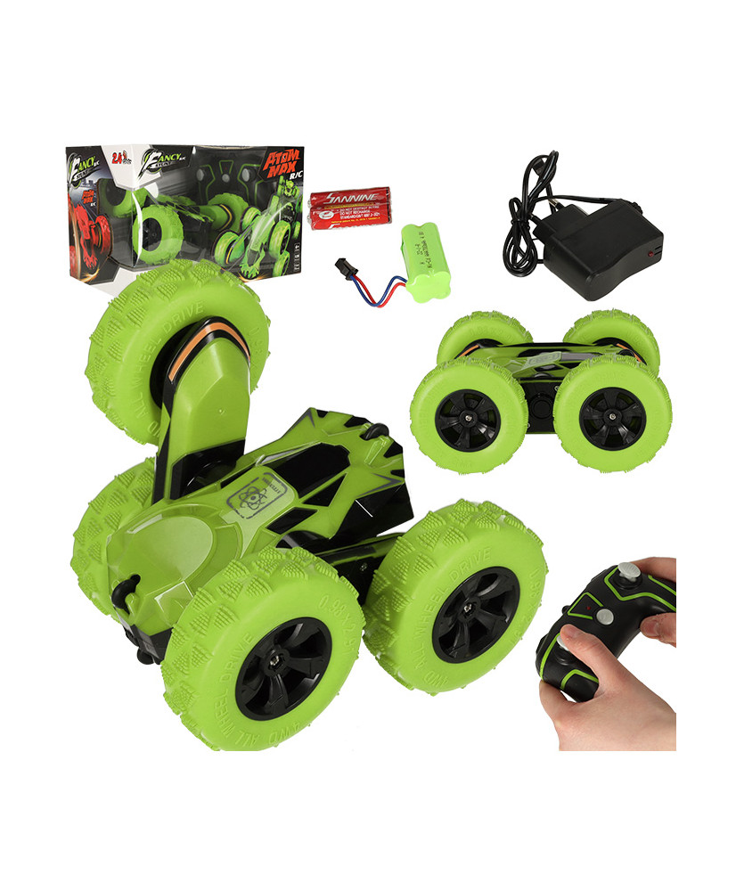 RC remote-controlled car Stunt Car Acrobat green