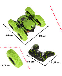 RC remote-controlled car Stunt Car Acrobat green