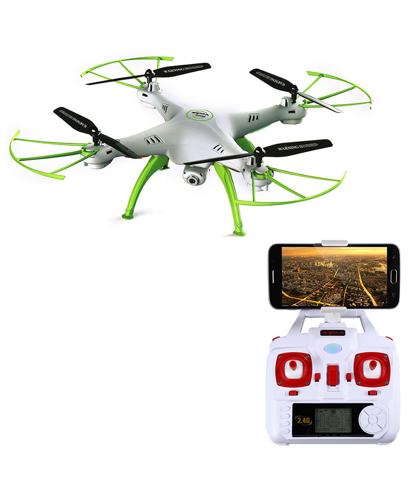 Syma X5HW 2.4GHz RC drone Wi-Fi camera white