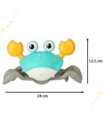 Interactive crab crawler with sound green