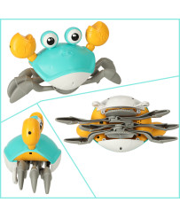 Interactive crab crawler with sound green