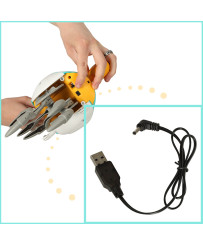 Interactive crab crawler with sound green