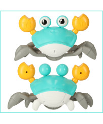 Interactive crab crawler with sound green