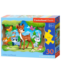 CASTORLAND Puzzle 30 pieces A Deer and Friends - Forest Animals 4+