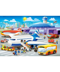 CASTORLAND Puzzle 40 pieces Maxi A Day at the Airport - Airport 4+