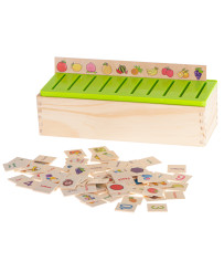 Wooden sorter puzzle match pictures