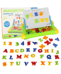Magnetic board for learning numbers letters green