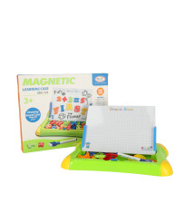 Magnetic board for learning numbers letters green