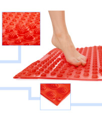 Massage sensory correction mat red