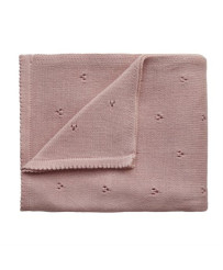 Mushie Knitted Baby Blanket Pointelle