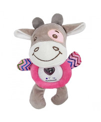 WOOPIE Interactive Plush Cuddly for Babies Light Sound Bull Teether Sleeping Toy
