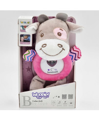 WOOPIE Interactive Plush Cuddly for Babies Light Sound Bull Teether Sleeping Toy