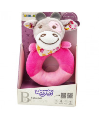 WOOPIE Rattle Plush Cuddly Toy for Babies Fudge