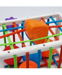 WOOPIE Flexible Sensory Cube Šķirotājs Bērniem Krāsainas Formas 13 gab.