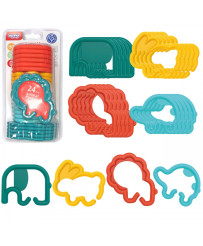 WOOPIE Sensory Toy Teethers for Babies Animals Pendants Chain 24 pcs.