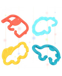 WOOPIE Sensory Toy Teethers for Babies Animals Pendants Chain 24 pcs.