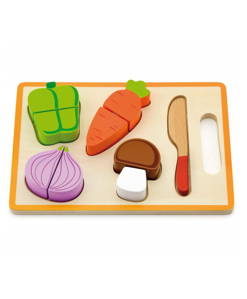 Wooden Set Board Knife For Cutting Vegetables Viga Toys