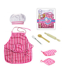 WOOPIE Little Chef Set Chef's Outfit Kitchen Accessories 7 pcs.