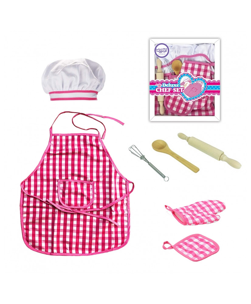 WOOPIE Little Chef Set Chef's Outfit Kitchen Accessories 7 pcs.