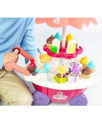 WOOPIE Shop Food Truck Confectionery Cart Ice Cream Stand Sweets Sound Light 36 Accs
