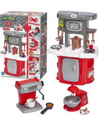 Ecoiffier Liela kompakta bērnu virtuve ar mikseru un kafijas automātu