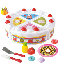 WOOPIE Birthday Cake and Cutting Fruits with Sweets