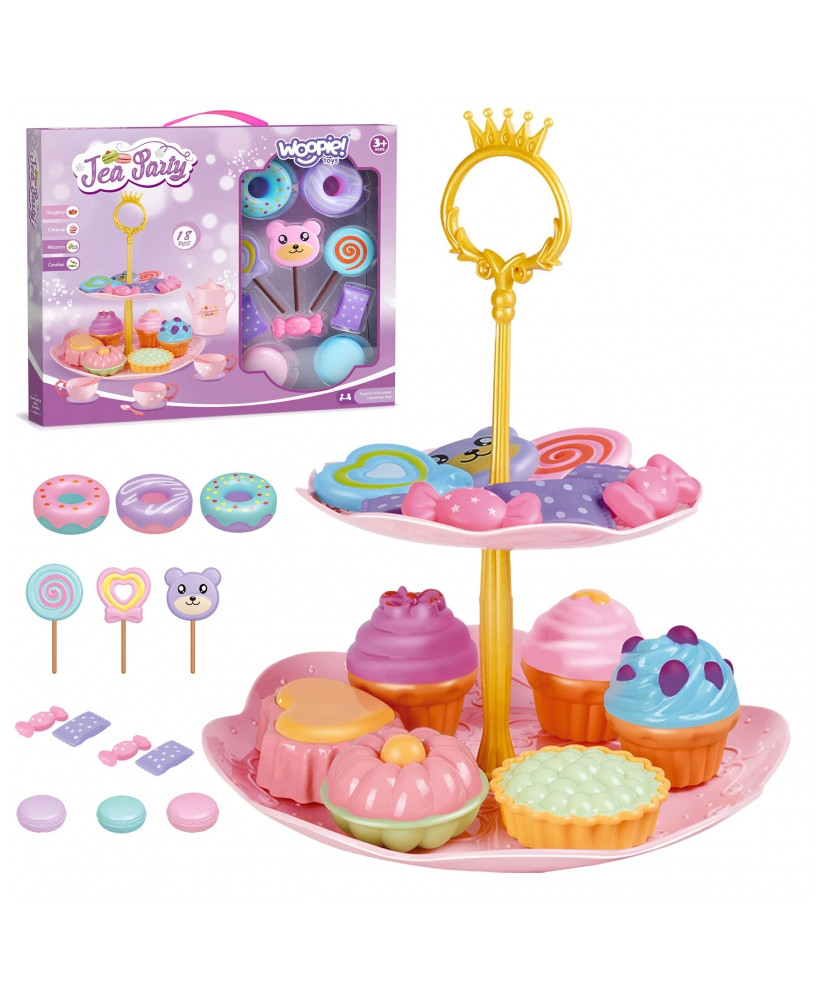 WOOPIE Confectionery Set Stand with Cupcakes 18 pcs.