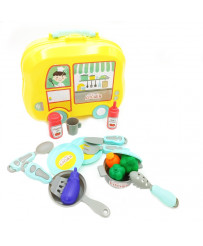 WOOPIE Portable Little Chef Set 2in1 Kitchen in a Suitcase 18 accessories