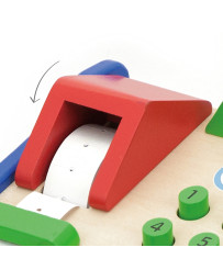 Drewniana Kasa sklepowa z akcesoriami Skaner Viga Toys Montessori