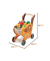 WOOPIE Wózek Sklepowy dla Dzieci Ruchome Elementy + 42 Akc.