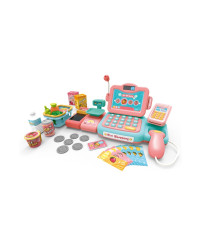 WOOPIE Cash Register For Children Scanner Scale Microphone + 24 Accessories.