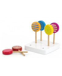 VIGA Wooden Colorful Lollipops Set of 6 pcs.