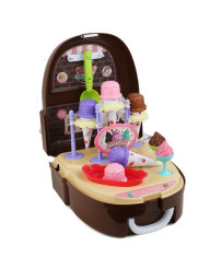 WOOPIE Little Chef Set Ice Cream Parlor Shop in a Backpack 36 pcs.