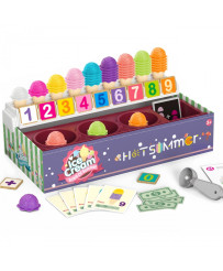 WOOPIE Ice Cream Parlor XXL Shop Set Little Salesperson Learning Counting 87 pcs.