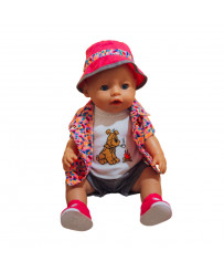 WOOPIE Colorful Dog Doll Clothes Jacket Hat 43-46 cm