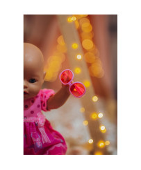 WOOPIE Doll Clothes Rozā zaķa kleita 43-46 cm