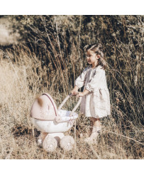 SMOBY bērnu medmāsa Wózek Głęboki dla lalki z plastikowym daszkiem