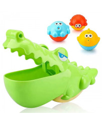 WOOPIE Bath toy for a crocodile and fish 3 pcs.