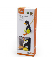 Viga Toys Drewniany Pchacz Pingvin