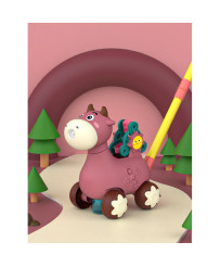 WOOPIE Push Fudge ar skaņu un ziepju burbuļiem rozā krāsā