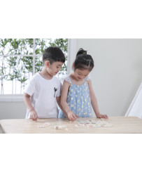 VIGA Educational Game Learning Puzzle Sort Senses 37 pcs. Montessori