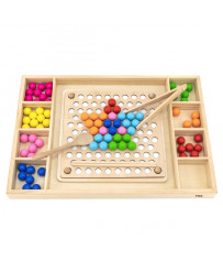 VIGA Wooden Ball Game Catch and Match Montessori Puzzle