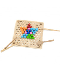 VIGA Wooden Ball Game Catch and Match Montessori Puzzle