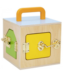 Tooky Toy Развивающая коробка-головоломка Монтессори Abacus Weather Board 6in1 для 3 лет