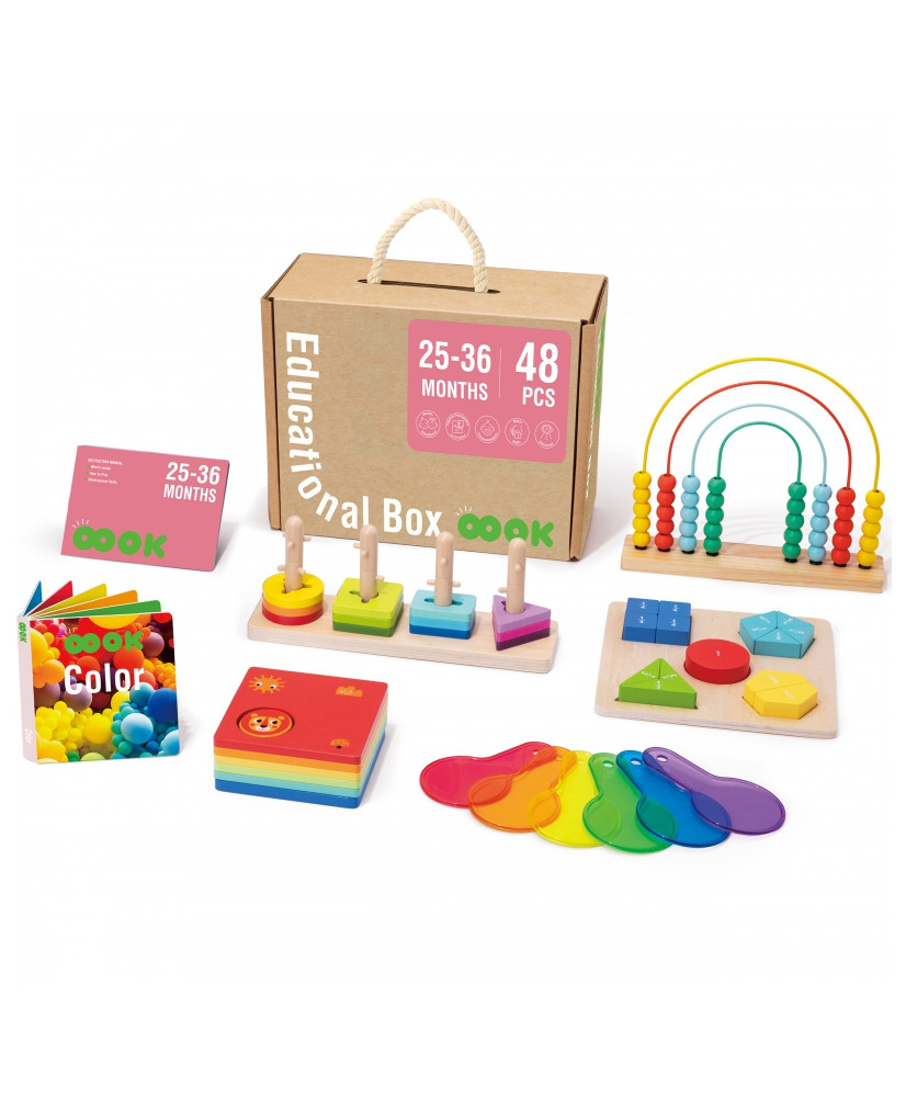 Tooky Toy Развивающая коробка для детей 6в1 от 2 лет