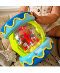 WOOPIE bungu mūzikas kastes projektors 3in1 muzikāla rotaļlieta zīdaiņiem Veltnis, lai mācītos rāpošanu