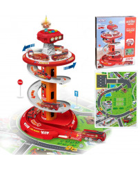 WOOPIE Spiral Track Garage for Toy Cars 3 pcs.