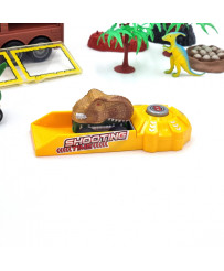WOOPIE Dinosaur Truck with Launcher and Toy Cars 15 pcs.